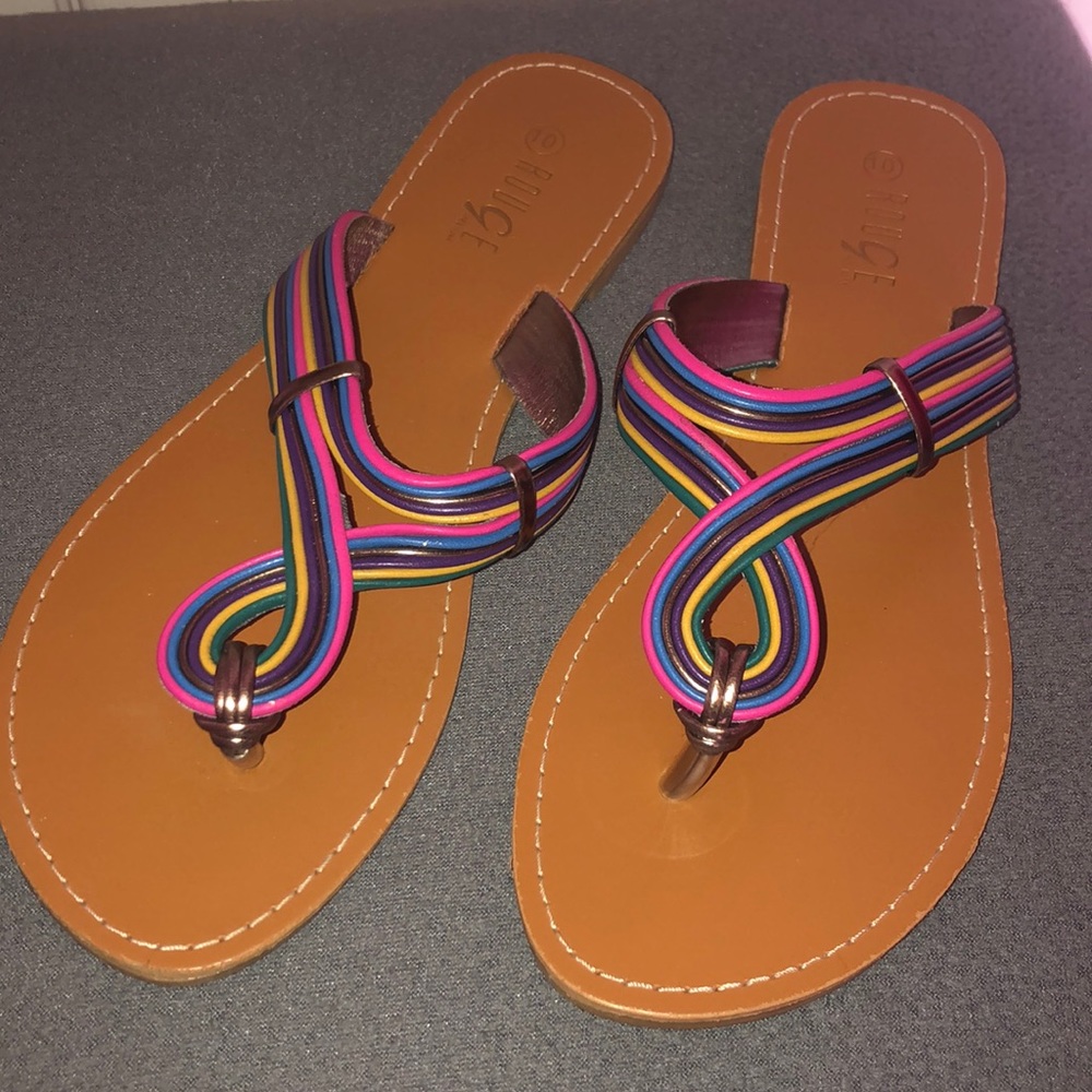 Multicolored Rouge Sequoia Sandals